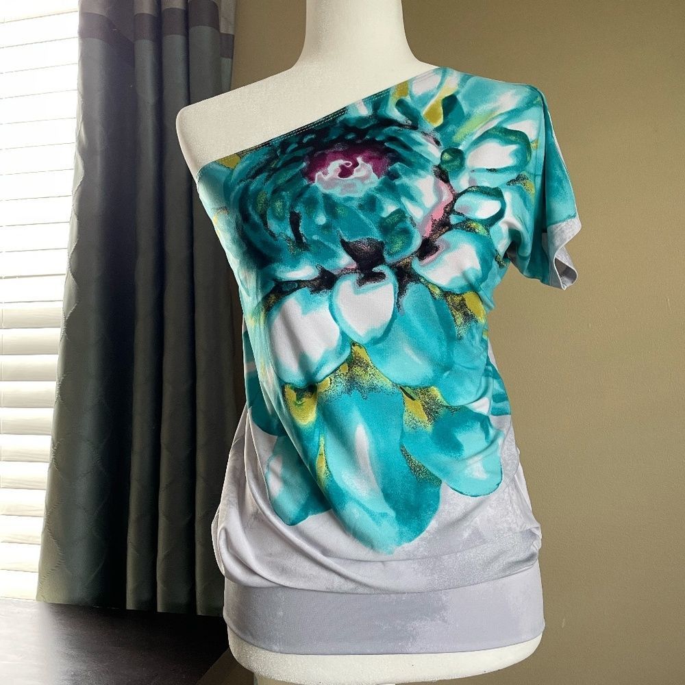 💙 Fashion Bug-One Shoulder Top -Size XS 💙 - Picture 9 of 9
